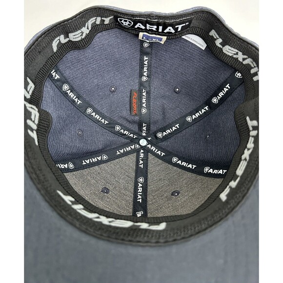 Ariat Men's Flex Fit‎ Stretch Shield Graphic Navy Cap Size L-XL NEW - Picture 7 of 11